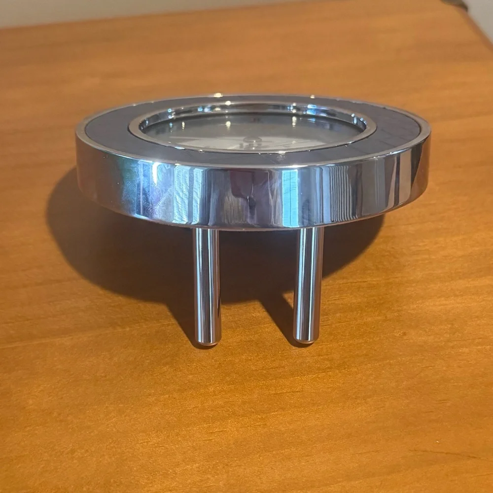 Addison Ross Blue and Silver Alarm Clock - Picture 6 of 6